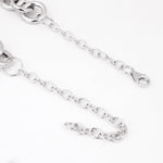 Dazzling Cubic Curb Silver Necklace - Diavo Jewels