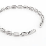 Pinnacle Prestige Rhodium Plated Men's Silver Bracelet - Diavo Jewels