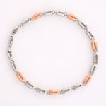 Pinnacle Prestige Two-Tone Men's Silver Bracelet - Diavo Jewels