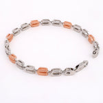 Pinnacle Prestige Two-Tone Men's Silver Bracelet - Diavo Jewels