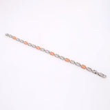 Pinnacle Prestige Two-Tone Men's Silver Bracelet - Diavo Jewels