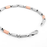 Atlas Spring Bead Men's Silver Bracelet