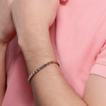 Ember T-Duo Two Tone Men's Silver Bracelet - Diavo Jewels