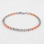 Ember T-Duo Two Tone Men's Silver Bracelet - Diavo Jewels