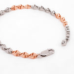 Odyssey Pyramid Two Tone Men's Silver Bracelet - Diavo Jewels
