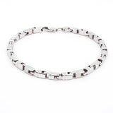 Corsair Rhodium-Plated Men's Silver Bracelet - Diavo Jewels