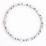 Corsair Rhodium-Plated Men's Silver Bracelet - Diavo Jewels
