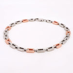 Nova Knight Two Tone Men's Silver Bracelet - Diavo Jewels