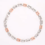 Nova Knight Two Tone Men's Silver Bracelet - Diavo Jewels