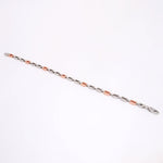 Nova Knight Two Tone Men's Silver Bracelet - Diavo Jewels