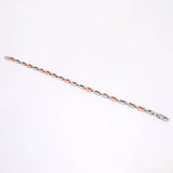Nova Knight Two Tone Men's Silver Bracelet - Diavo Jewels