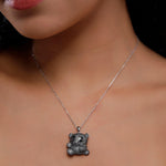 Mystic Panda Monochrome Silver Necklace - Diavo Jewels