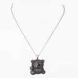 Mystic Panda Monochrome Silver Necklace - Diavo Jewels