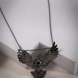 Majestic Bird of Prey Silver Necklace - Diavo Jewels