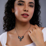Majestic Bird of Prey Silver Necklace - Diavo Jewels