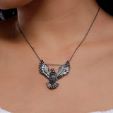 Majestic Bird of Prey Silver Necklace - Diavo Jewels