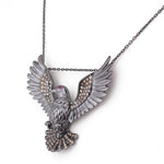 Majestic Bird of Prey Silver Necklace - Diavo Jewels