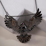 Majestic Bird of Prey Silver Necklace - Diavo Jewels