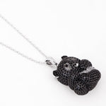 Playful Panda Silver Necklace - Diavo Jewels