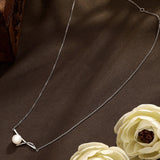 Graceful Pearl Silver Necklace - Diavo Jewels