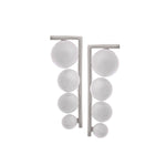 Modern Long Cascade 925 Silver Earrings - Diavo Jewels