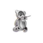 925 Silver Teddy Charm Pearl Earrings