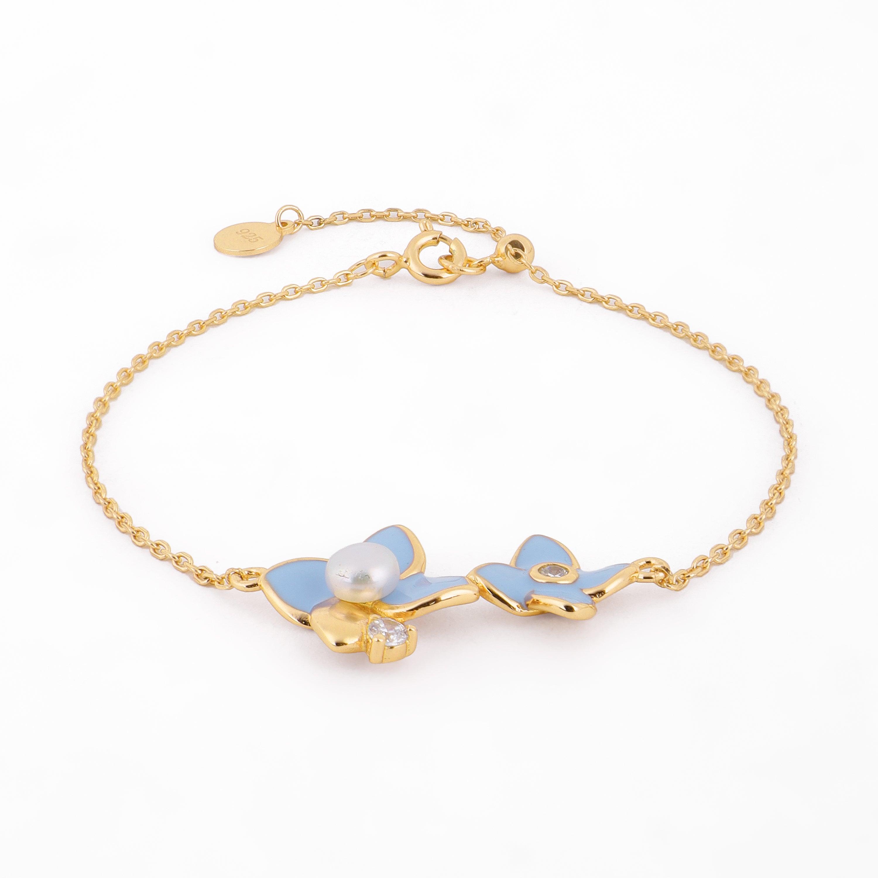 Stellar Flora Connection Silver Bracelet - Diavo Jewels