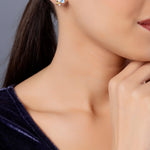 Ocean Petal Bloom Silver Earrings - Diavo Jewels