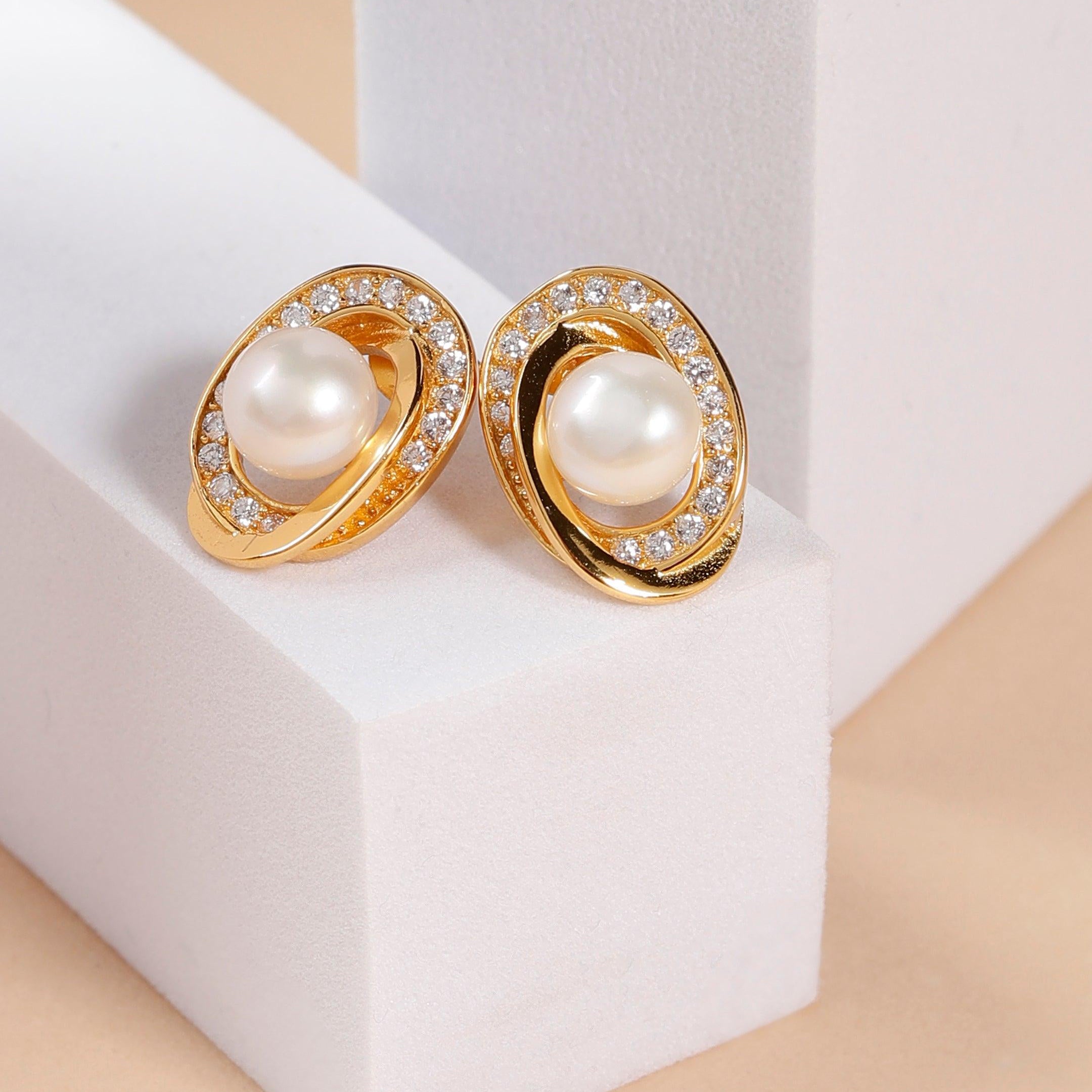 Aqua Swirl Symphony 925 Silver Earrings