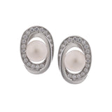 Aqua Swirl Symphony 925 Silver Earrings