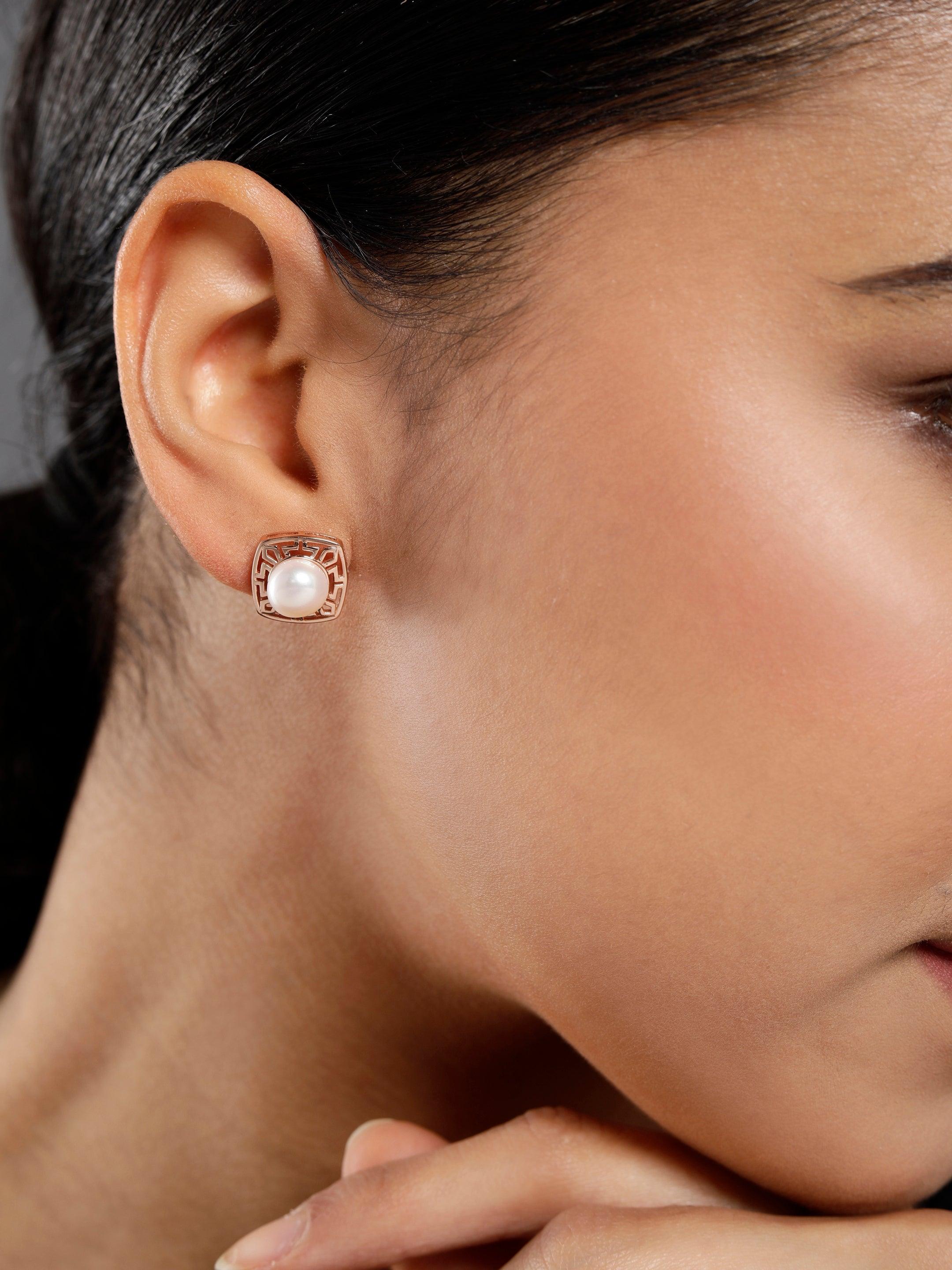 Eminent Sterling Silver Essence Earrings - Diavo Jewels