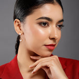 Swinging Pearl Cascade 925 Silver Earrings - Diavo Jewels
