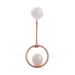 Swinging Pearl Cascade 925 Silver Earrings - Diavo Jewels