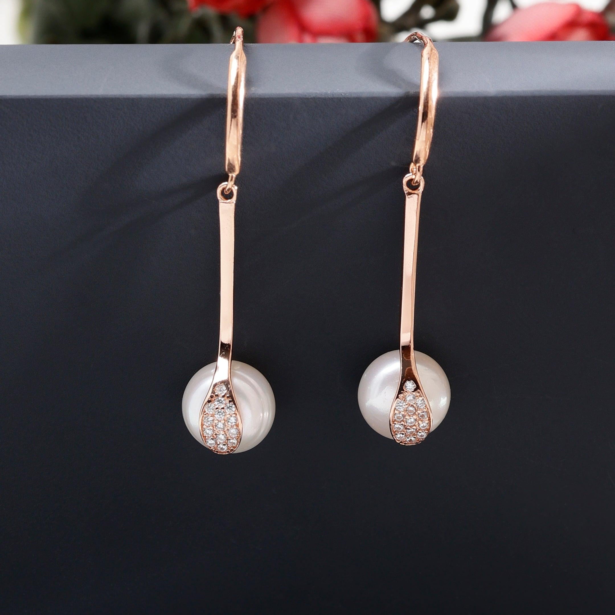 Luminous Descent 925 Silver Earrings - Diavo Jewels