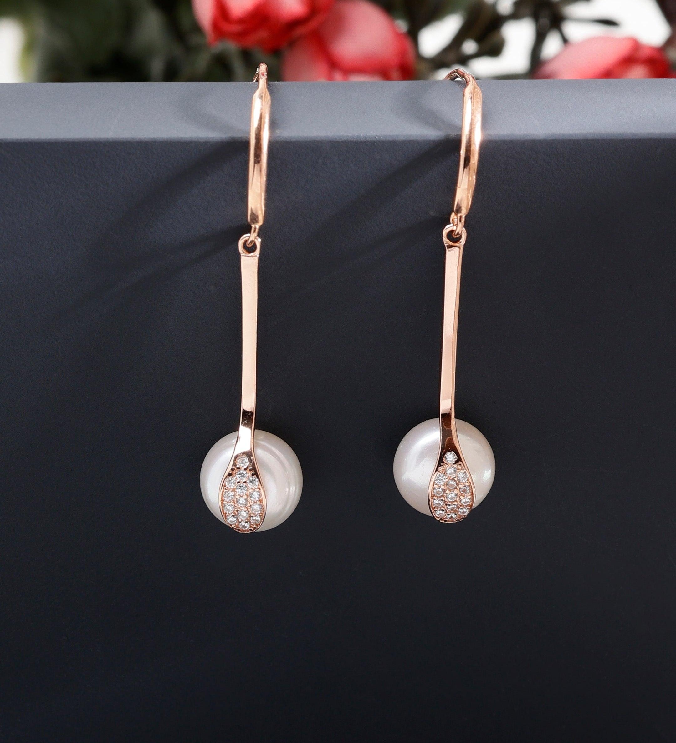 Luminous Descent 925 Silver Earrings - Diavo Jewels