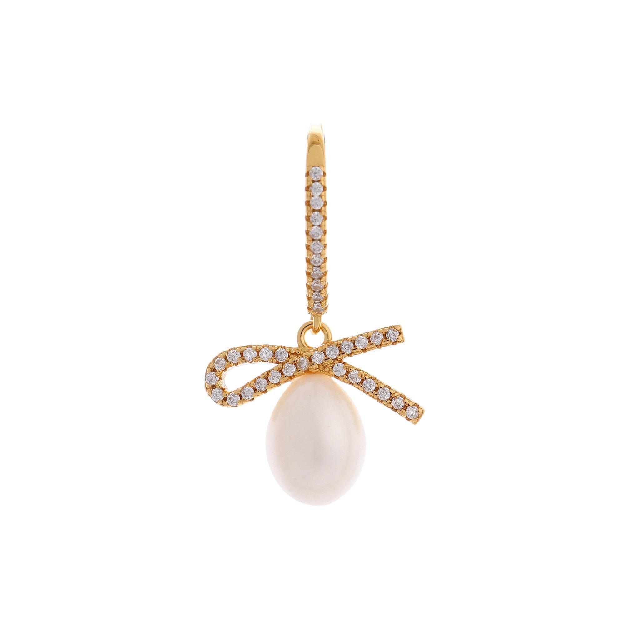 Ribboned Radiance 925 Silver Long Earrings - Diavo Jewels