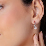 Knotted 925 Silver Earrings - Diavo Jewels