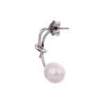 Knotted 925 Silver Earrings - Diavo Jewels