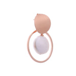 Coin Reflection Round Rings 925 Silver Earrings - Diavo Jewels