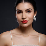 Coin Reflection Round Rings 925 Silver Earrings - Diavo Jewels
