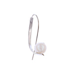 Luminous Cursive 925 Silver Earrings - Diavo Jewels
