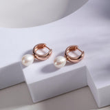 Lock of Elegance: 925 Silver Earrings - Diavo Jewels