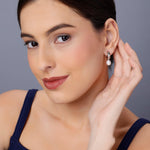 Lock of Elegance: 925 Silver Earrings - Diavo Jewels