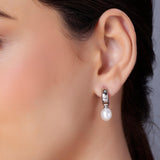 Lock of Elegance: 925 Silver Earrings - Diavo Jewels