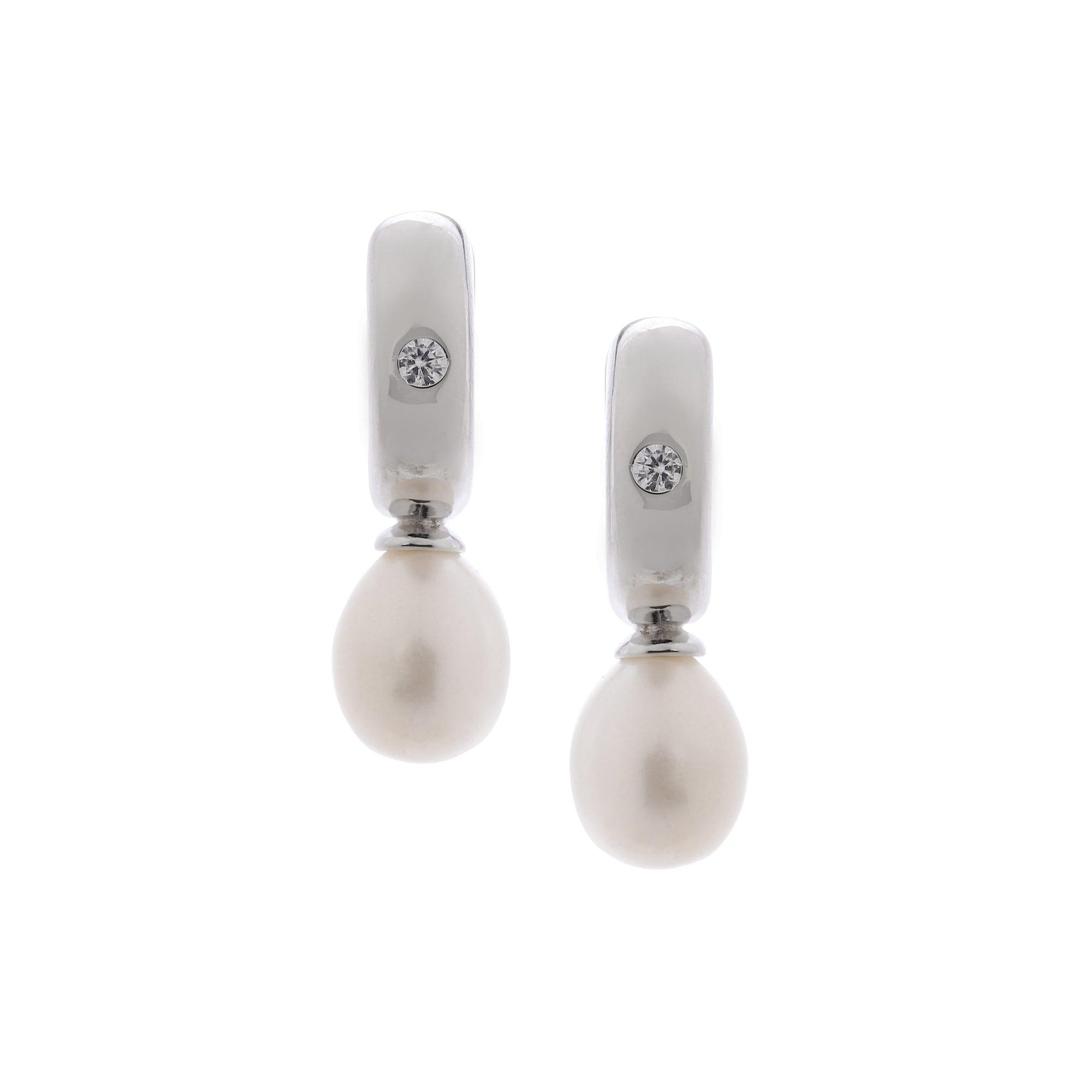 Lock of Elegance: 925 Silver Earrings - Diavo Jewels