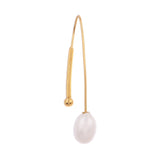 Curved Serenity 925 Silver Earrings