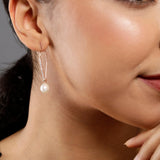 Curved Serenity 925 Silver Earrings