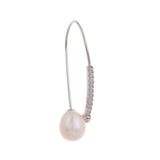 Curved Serenity 925 Silver Earrings