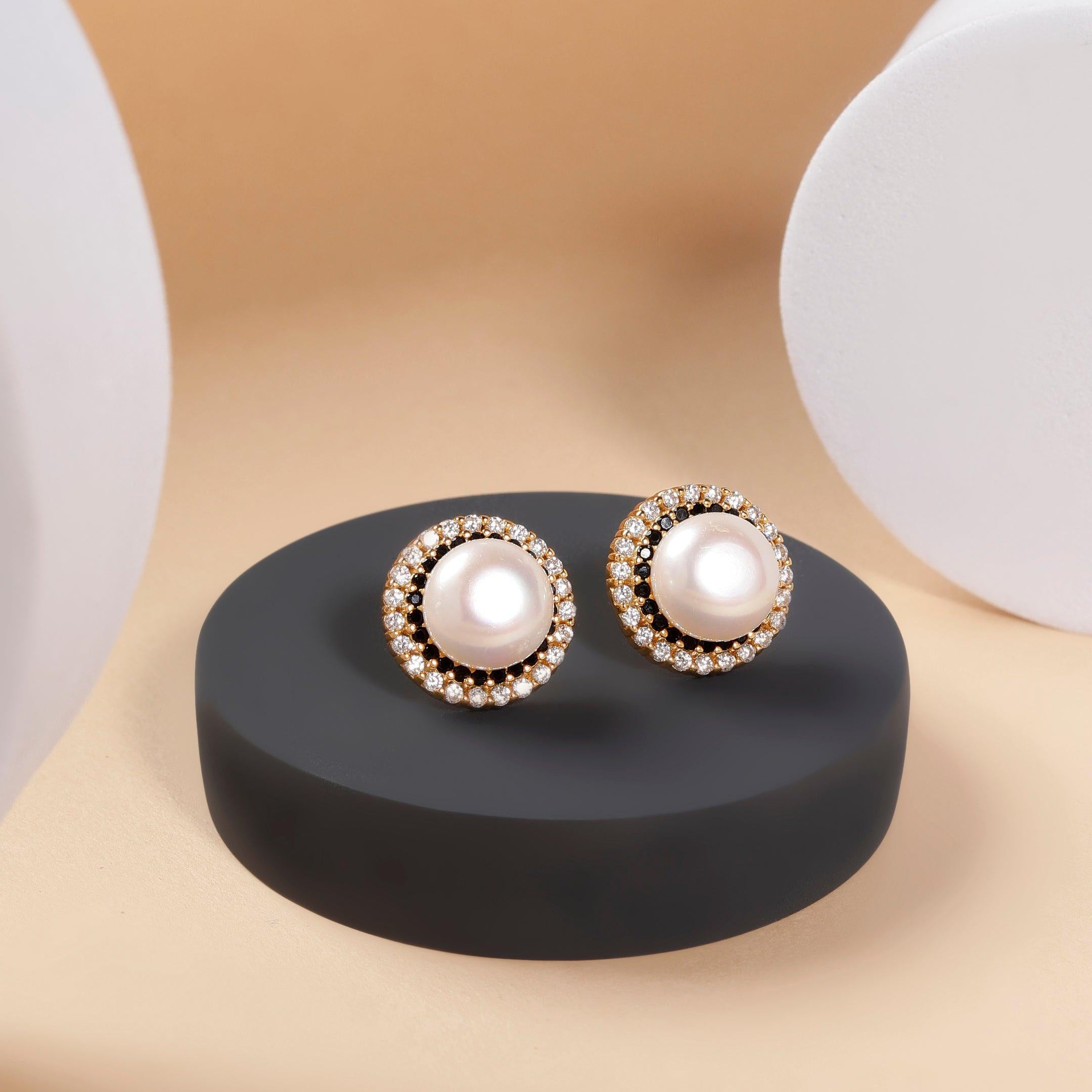 925 Silver Earrings with Intricate Circle Design