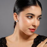 925 Silver Earrings with Intricate Circle Design